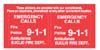 EMERGENCY PHONE LABELS - CUSTOM