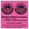Change your clock/battery reminders