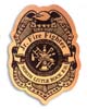Imprinted Junior Firefighter Badge