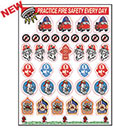 Fire Safety Mini-Sticker Sheet