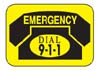 Emergency Phone Labels Stock