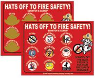 Scratch Offs - (Hats Off To Fire Safety) Stock