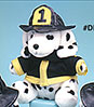 9" DRESSED FIREFIGHTER DOGS -  STOCK