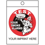 "Test Your Smoke Alarms" 9"x13" Litter Bags (Custom)