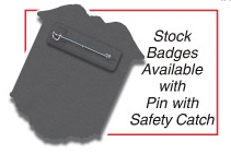 Plastic Medical Badges - Stock (with pin)