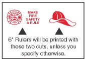 Plastic 6" Rulers