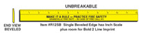 Plastic 12" Rulers Single Beveled
