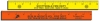 Flourescent 12" Wood Rulers