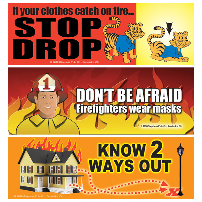 3D Holographic-Action Bookmarks (Stock) - Fire Prevention Week
