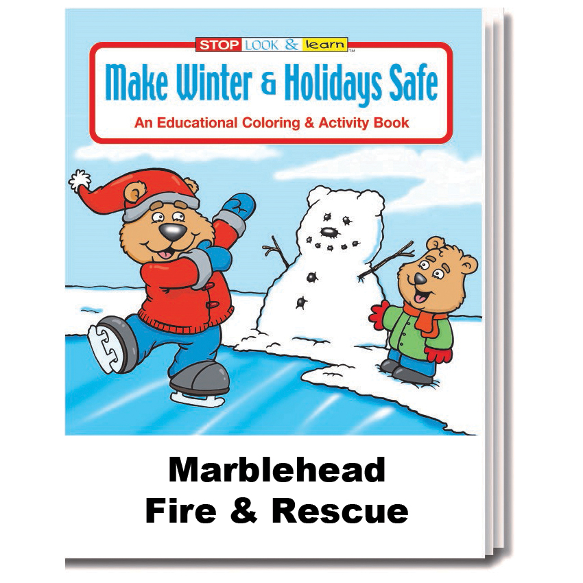 "Make Winter & Holidays Safe" Coloring & Activity Books (Custom)