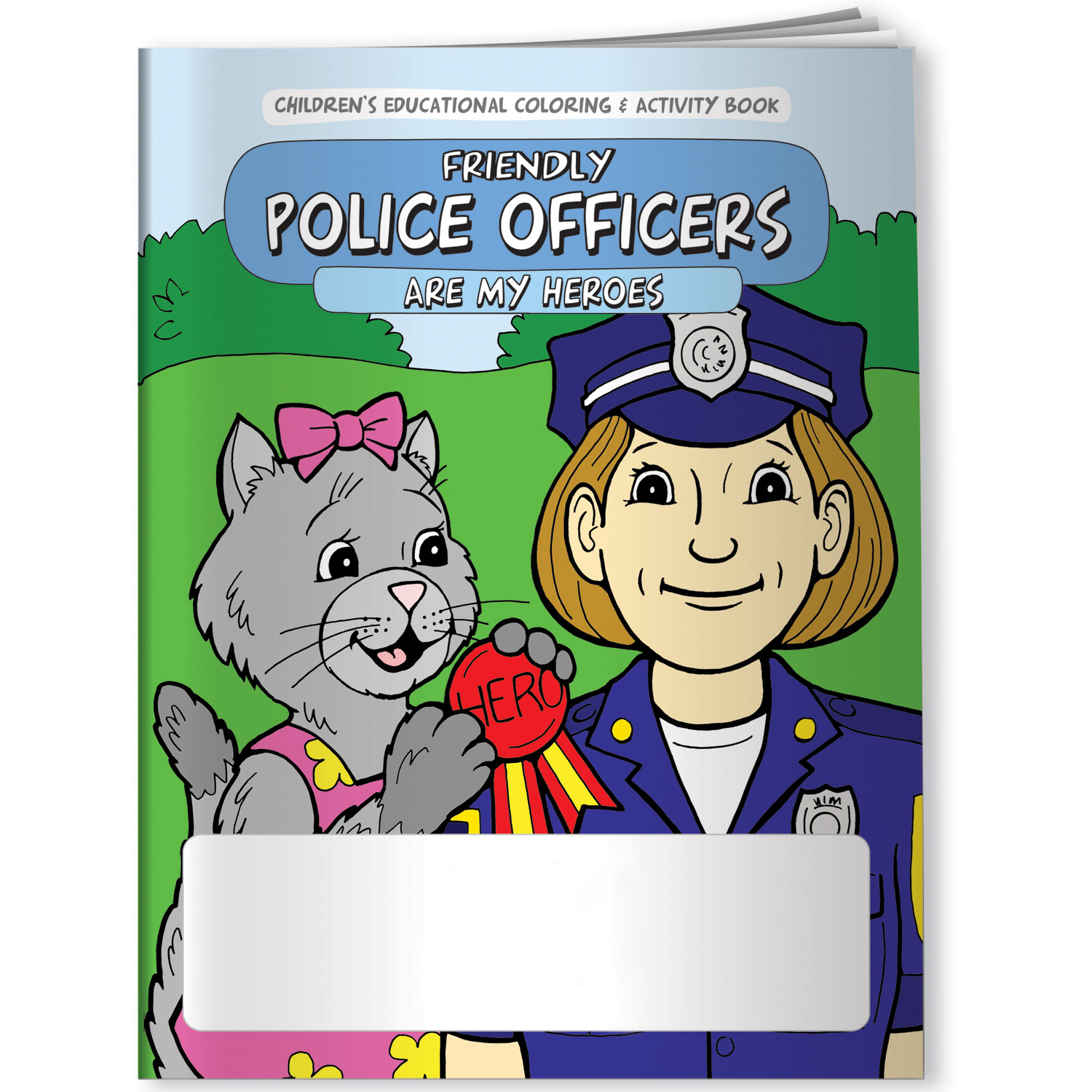 "Friendly Police Officers Are My Heroes" Coloring & Activity Books (Stock)